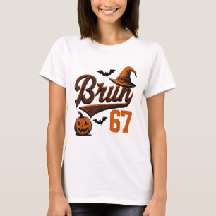 Bruh Six Seven Halloween 6-7 Roligt Spöke Slang Hö T Shirt