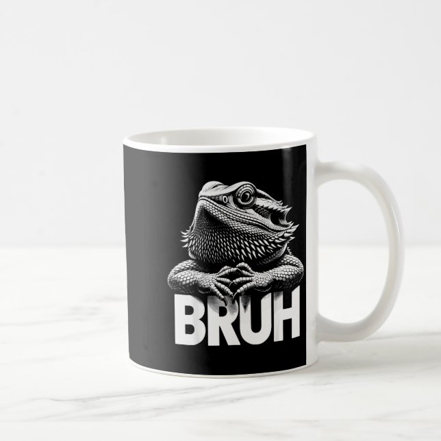 Bruh Skäggig Drak  Kaffemugg (Höger)