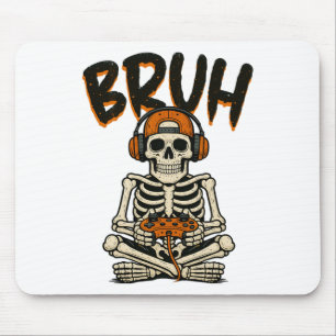 Bruh Skeleton Gamer Funny Halloween-videospel B Musmatta