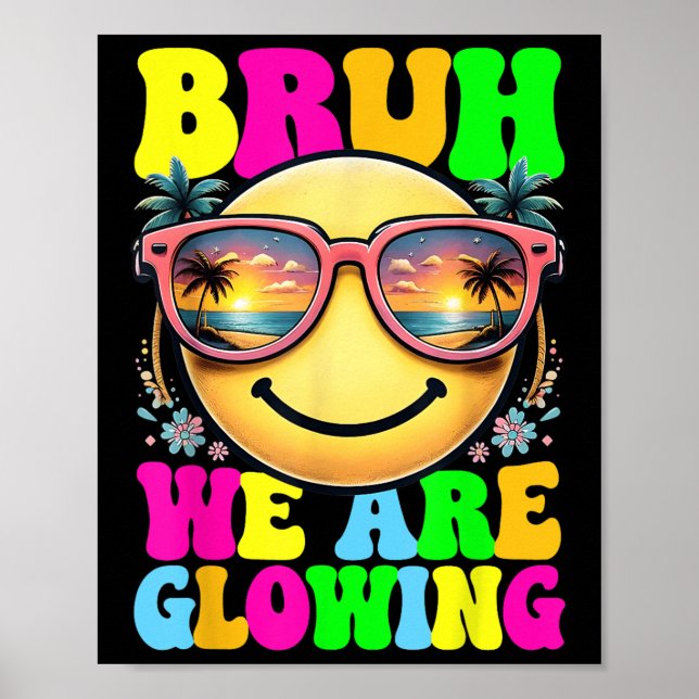 Bruh som vi ger oss in i min Hej Sommar, Glowing E Poster (Framsidan)