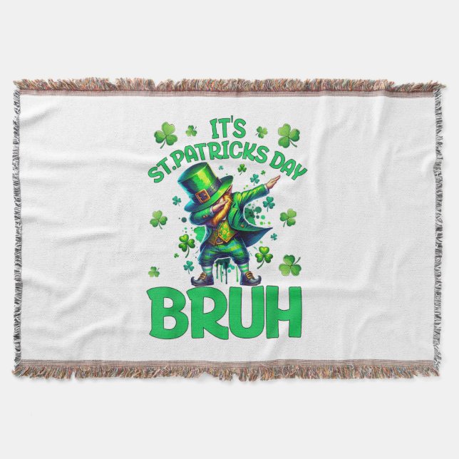 Bruh St Patrick's Day Filt (Framsidan)