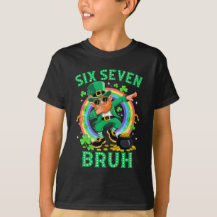 Bruh St Patricks Day Sex Sju Barn Pojkar Män Kvinn T Shirt