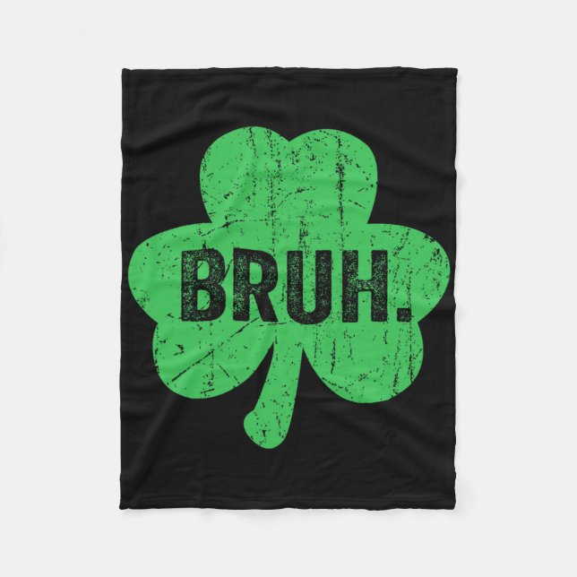 Bruh St Patricks Day Tonåringar Pojkar Barn Saint  Fleecefilt (Framsidan)