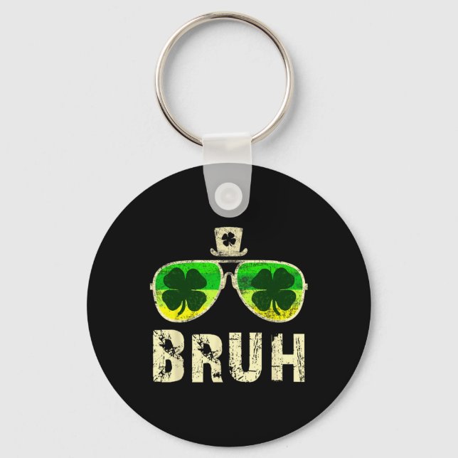 Bruh St Patricks Day Tonåringar Pojkar Barn Sankt  Nyckelring (Framsida)