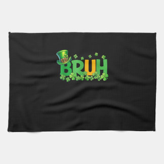 Bruh St patrick's day Tonåringars Boys Kids Funny Kökshandduk