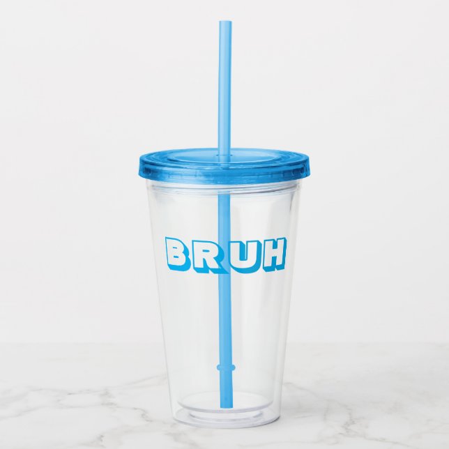 ’BRUH’ STRAW KOPP TAKE AWAY MUGG (Framsida)