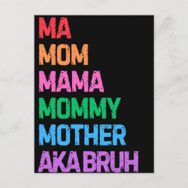 Bruh, tidigare känd som mamma mors dag mamma-gåva vykort