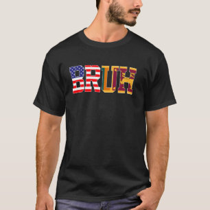 Bruh USA Sri Lanka Land Flagga American Sri Lanka T Shirt