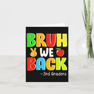 Bruh, vi är tillbaka 3:e graders första skoldag ti kort