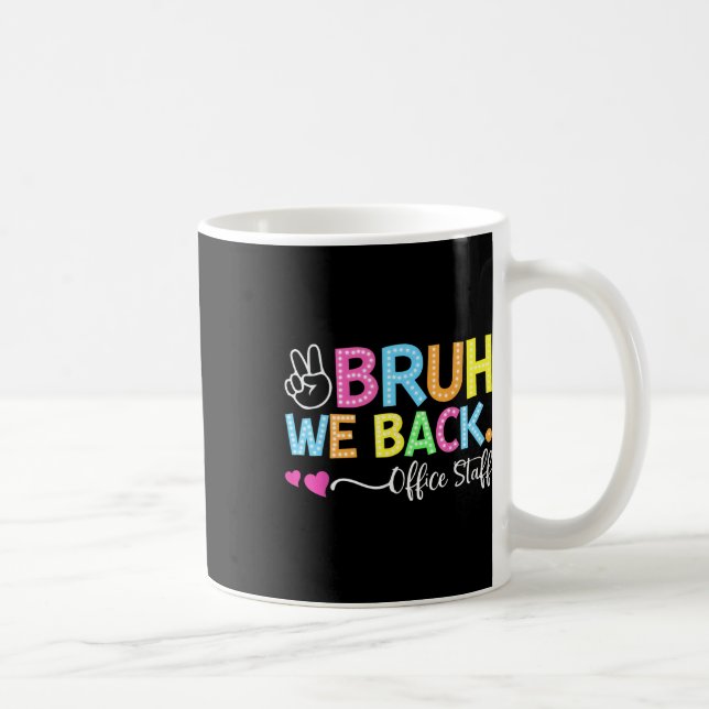 Bruh Vi Är Tillbaka Kontorspersonal Tillbaka Till  Kaffemugg (Höger)