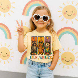 Bruh Vi Är Tillbaka  Tvättbjörn Kapybara Pungråtta T Shirt