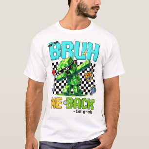 Bruh vi Ck 1st Klass Ck till School Gamer Dabbing T Shirt