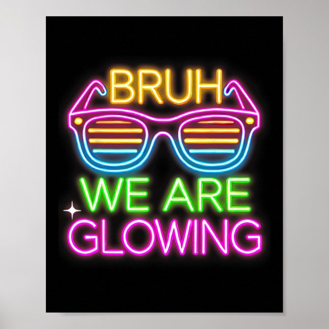 Bruh vi ger teamet Tie Dye För barn Boys Poster (Framsidan)