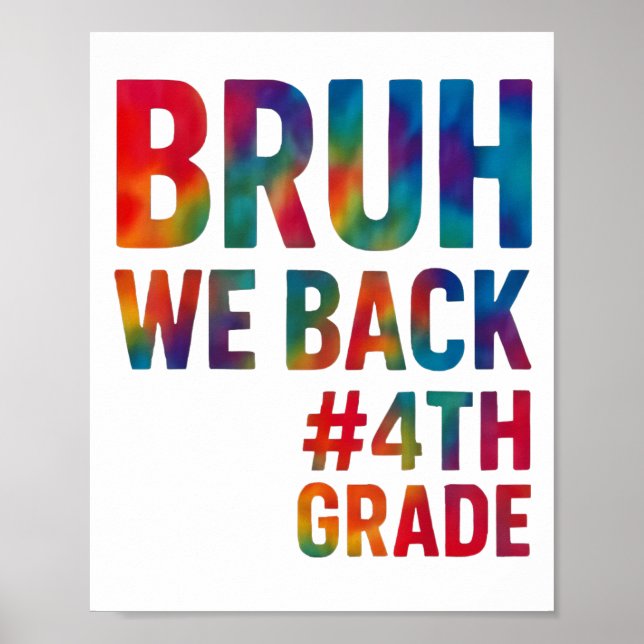 Bruh, vi gick tillbaka 4:e Klass, första dagen då  Poster (Framsidan)