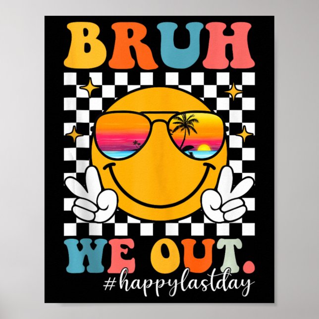 Bruh vi ut i groovy förra dagen, skollärarbarn poster (Framsidan)