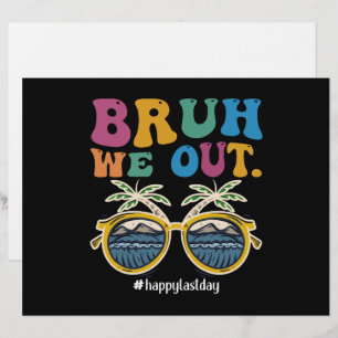 Bruh, vi ut i Lycklig förra dagen, skollärare Brevhuvud