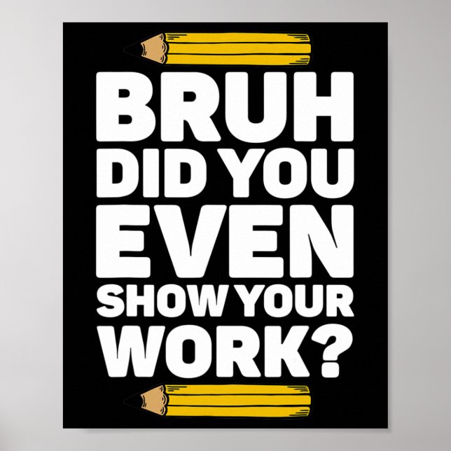 Bruh visade du ens din Pi Day Math Teach Poster (Framsidan)
