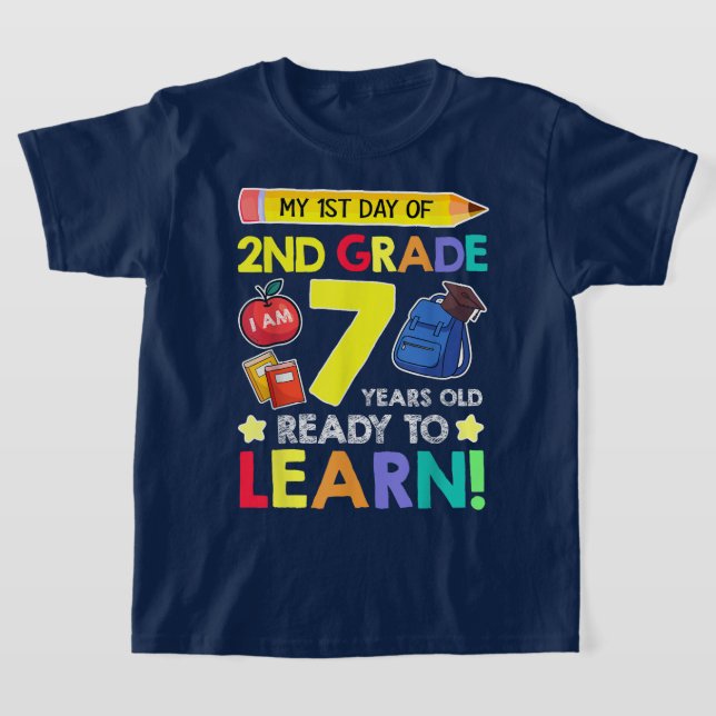 Bruh We Back 2nd Grade Back to School Second Grade T Shirt (Laydown)