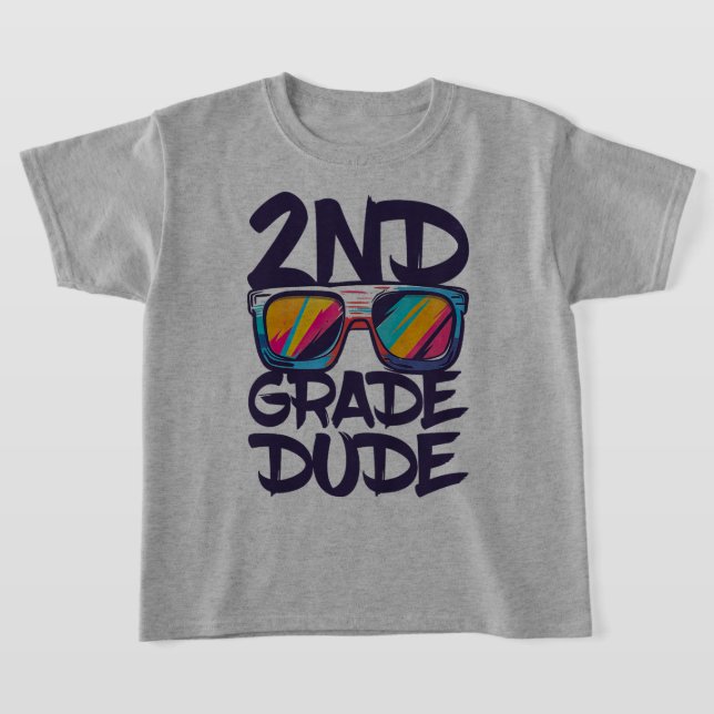Bruh We Back 2nd Grade Back to School Second Grade T Shirt (Laydown)