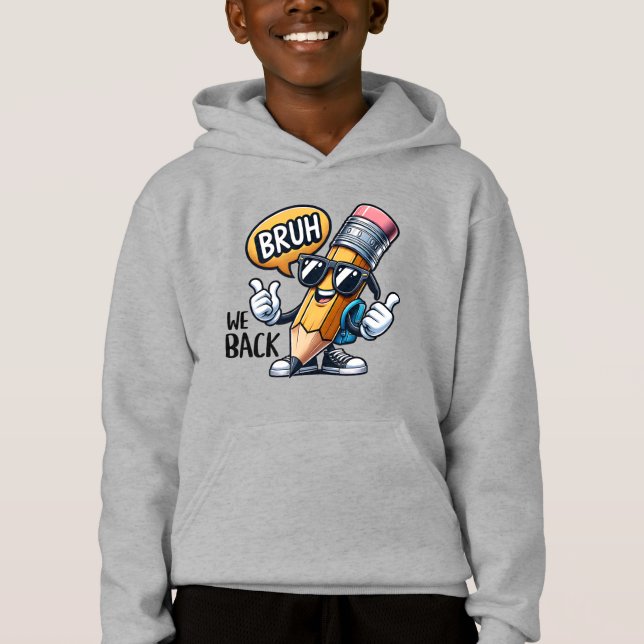Bruh We Back, Back To School Teacher  T Shirt (Framsida)