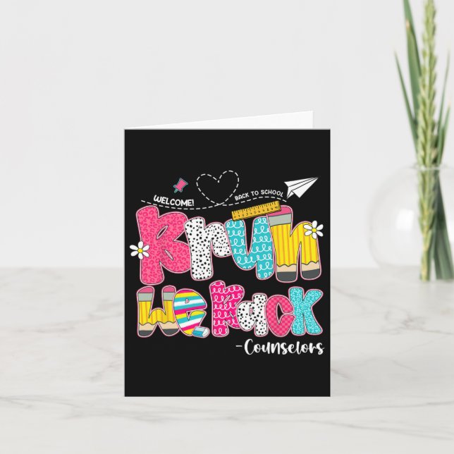 Bruh We Back Counseles Välkommen Back to school Kort (Framsida)