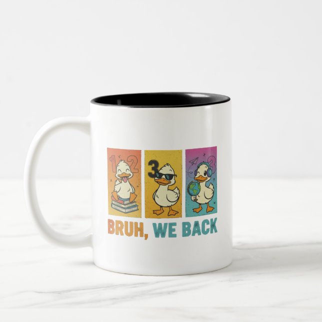 Bruh We Back Funny Ankor Två-Tonad Mugg (Vänster)