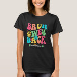 Bruh We Back Lycklig First Day Science Teacher Fun T Shirt<br><div class="desc">Bruh We Back Lycklig First Day Science Teacher Funny Outfit</div>