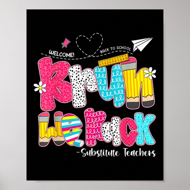 Bruh We Back Substitute Teachers Welcome Back To S Poster (Framsidan)