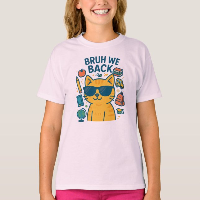 BRUH WE BAK T SHIRT (Framsida)