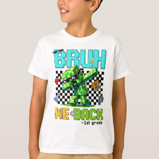 Bruh We Ck Första Skoldagen Ck Till Skolan För Poj T Shirt