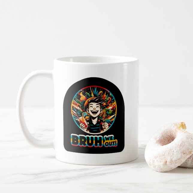 Bruh We Out Kaffemugg (Med munk)