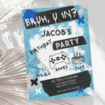 Bruh you in Video Game Tonåring Boy Birthday
