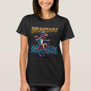 Bruhosaurus T-rex Dinosaur Ridning Bmx Cykel - Poj T Shirt