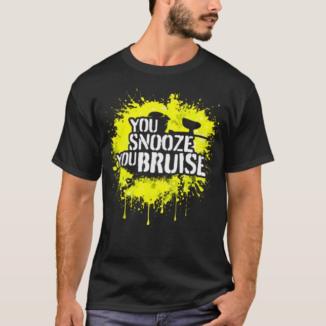 Bruise Paintball Scenario Woodsball T Shirt (Framsida)