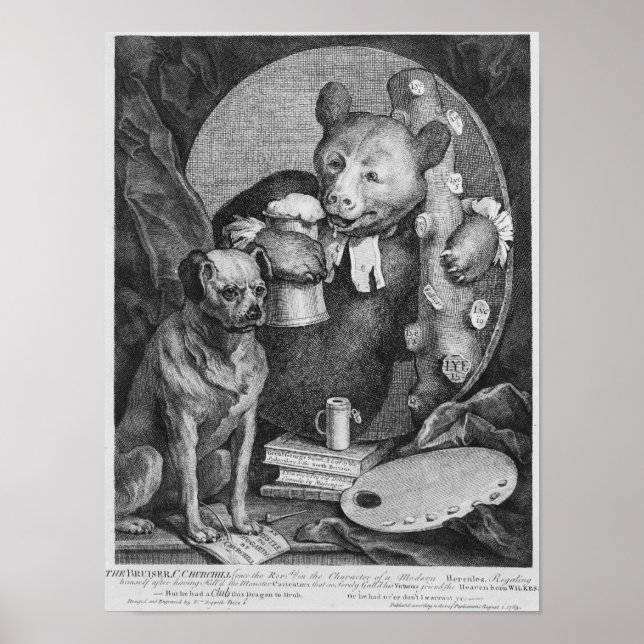 Bruiser Charles Churchill, gång Poster (Framsidan)