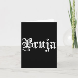 Bruja Dia De Muertos Mexican Halloween Witch Latin Kort