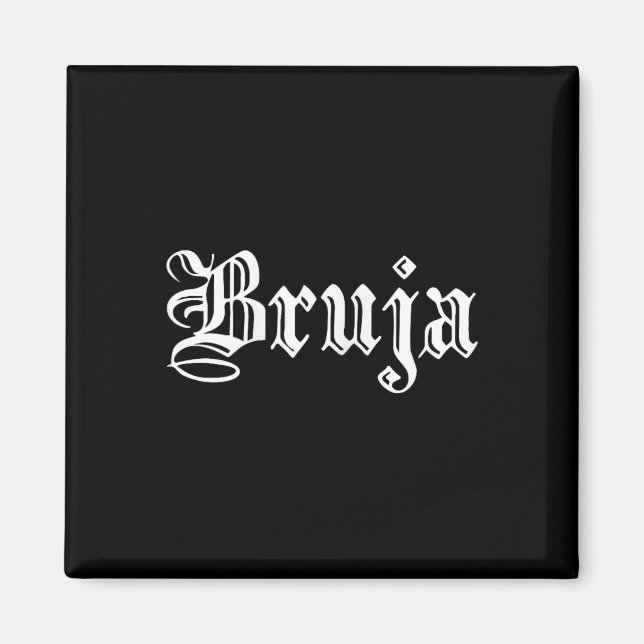 Bruja Dia de Muertos Mexican Halloween Witch Latin Magnet (Framsidan)