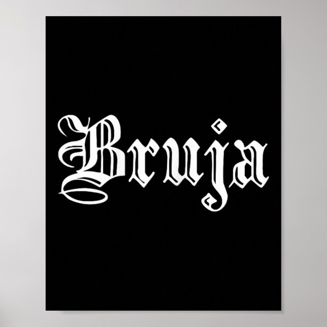 Bruja Dia De Muertos Mexican Halloween Witch Latin Poster (Framsidan)