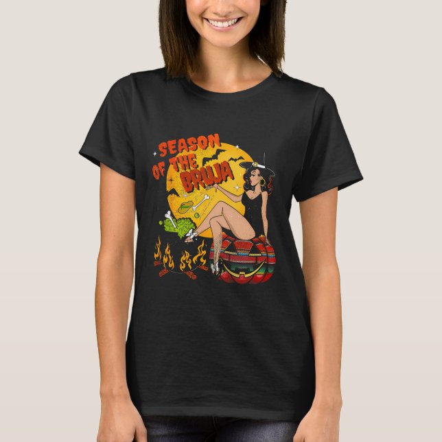 Bruja Halloween-säsong T Shirt (Framsida)