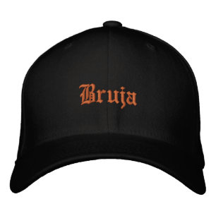 Bruja Witch personalize Namn på Svarta halvklotet Broderad Keps