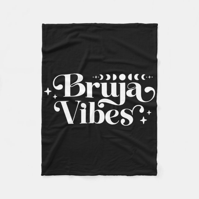 Bruja Witch Vibes Andlig Bruja Vibes Latina Bru Fleecefilt (Framsidan)
