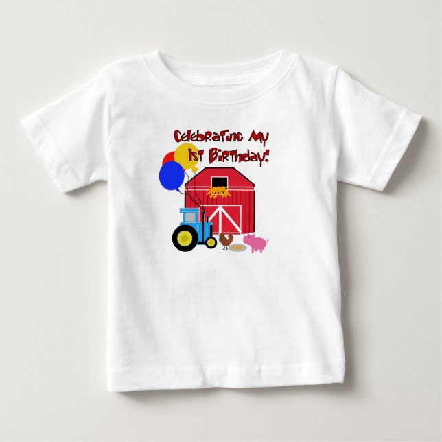 Bruka den 1st födelsedagen t shirt (Framsida)