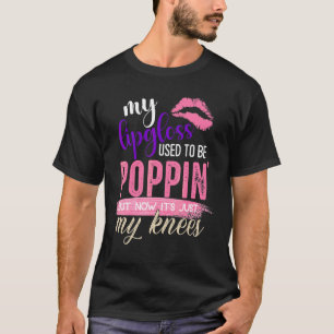 brukade skjuta mitt läppglans brukade vara poppin t shirt