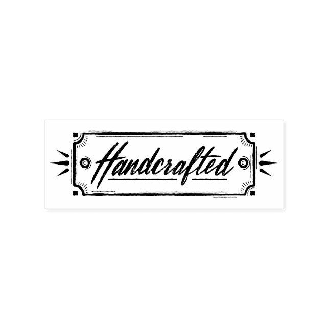 Bruklig etikett Rubber Frimärke Stämpel (Tryck)