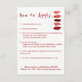 Bruksanvisning för Lipstick-distributör