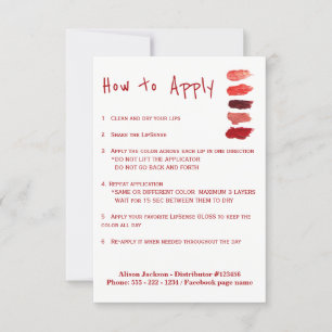 Bruksanvisning för Lipstick-distributör