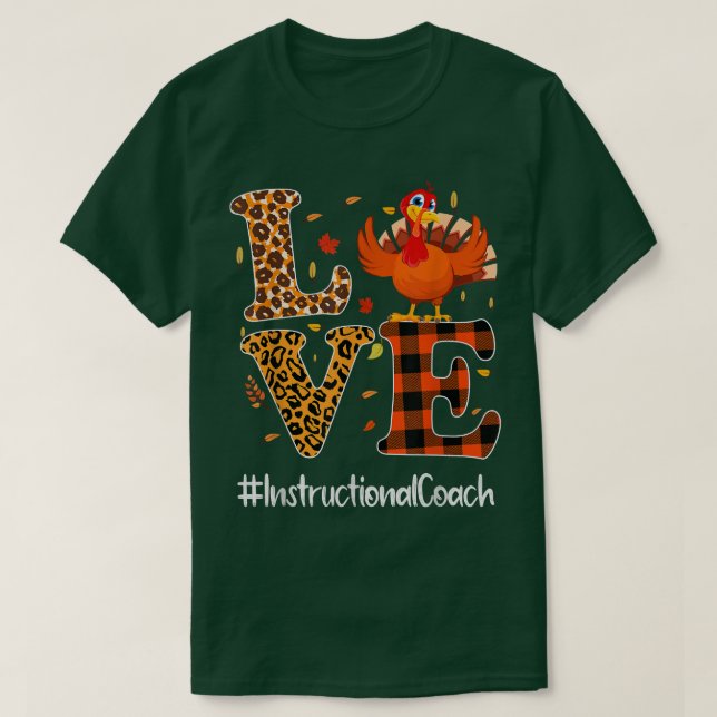 Bruksanvisning för Thanksgivingen Leopard i Kärlek T Shirt (Design framsida)