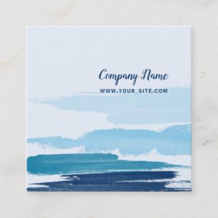 Brukstreck i Vatten Fyrkantigt Visitkort