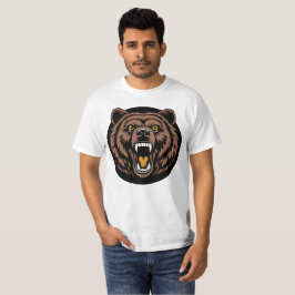 Brüllande Björn Kraftsymbol T Shirt