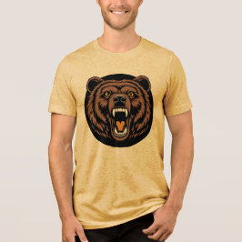 Brüllande Björn Kraftsymbol T Shirt